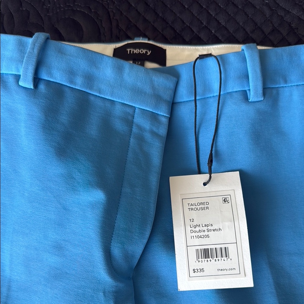 Theory Blue Dress Pants Tailored Fit